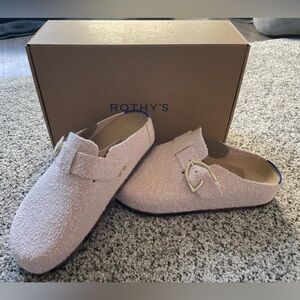 Rothy's The Buckle Clog - Ballerina Bouclé Size 6